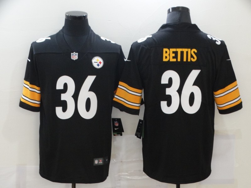 Men's Pittsburgh Steelers Jerome Bettis #36 Black Jersey